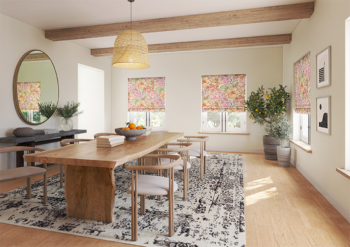 Canopy, Blood Orange - Motorised Roman Blind - Image 6